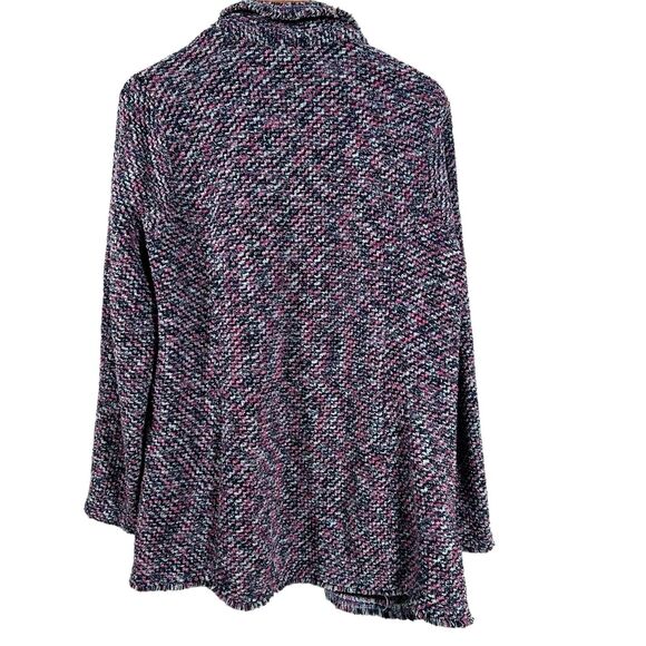 Chico’s Women’s Tweed Cool Toned Structured Notched Collar Cardigan Size 2 - Picture 3 of 9